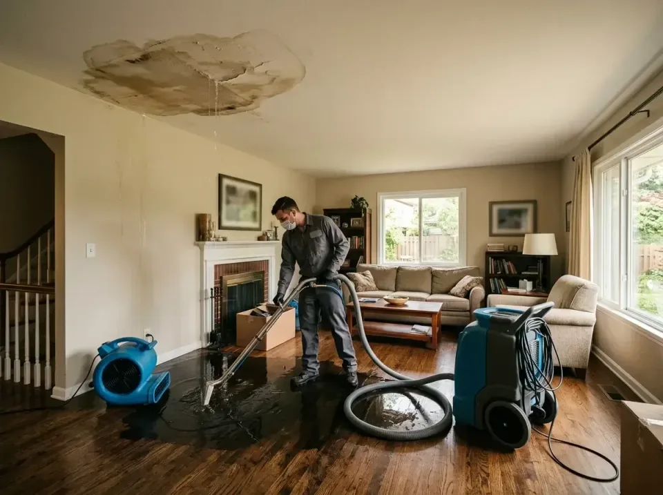 attic-pipe-burst-ceiling-drip-008 — frequently asked questions, Water Damage Restoration & Carpet Care in Salem, IN
